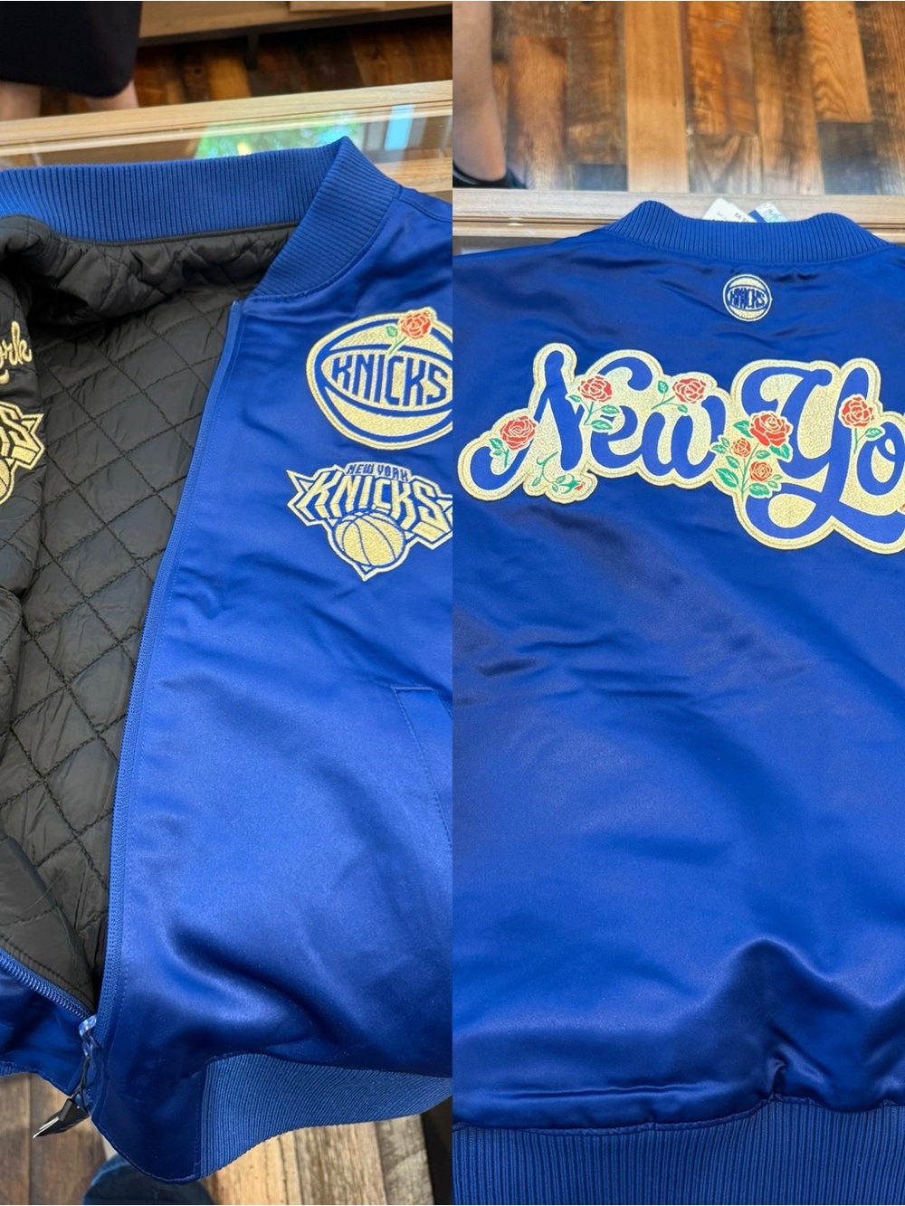 EXCLUSIVE New Era Knicks  Customized NBA Champions Jacket Reversible Women Large